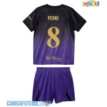 Camisa de time de futebol Barcelona Pedri Gonzalez #8 Replicas 2º Equipamento Infantil 2026-27 Manga Curta (+ Calças curtas)